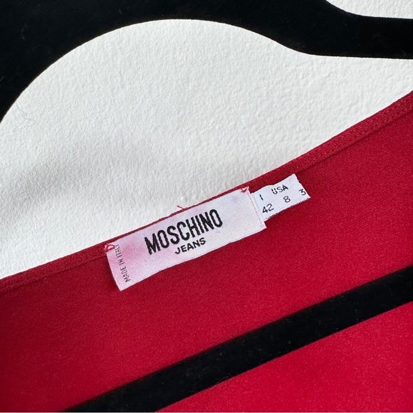 Red Quarter Sleeve with Chiffon Ruffles - Picture 4 of 6